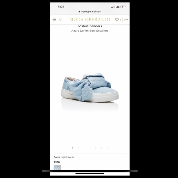 Joshua’s Azire Bow Denim Slip-on Sneakers Flats - Picture 8 of 8